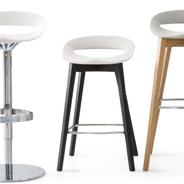 Connubia Calligaris Cosmopolitan Bar Stool Wood Legs